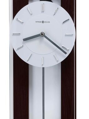 Howard Miller Modern Pendulum Wall Clock - Espresso & Chrome Finish